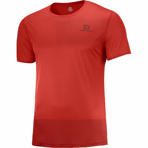 SALOMON SENSE TEE M rojo