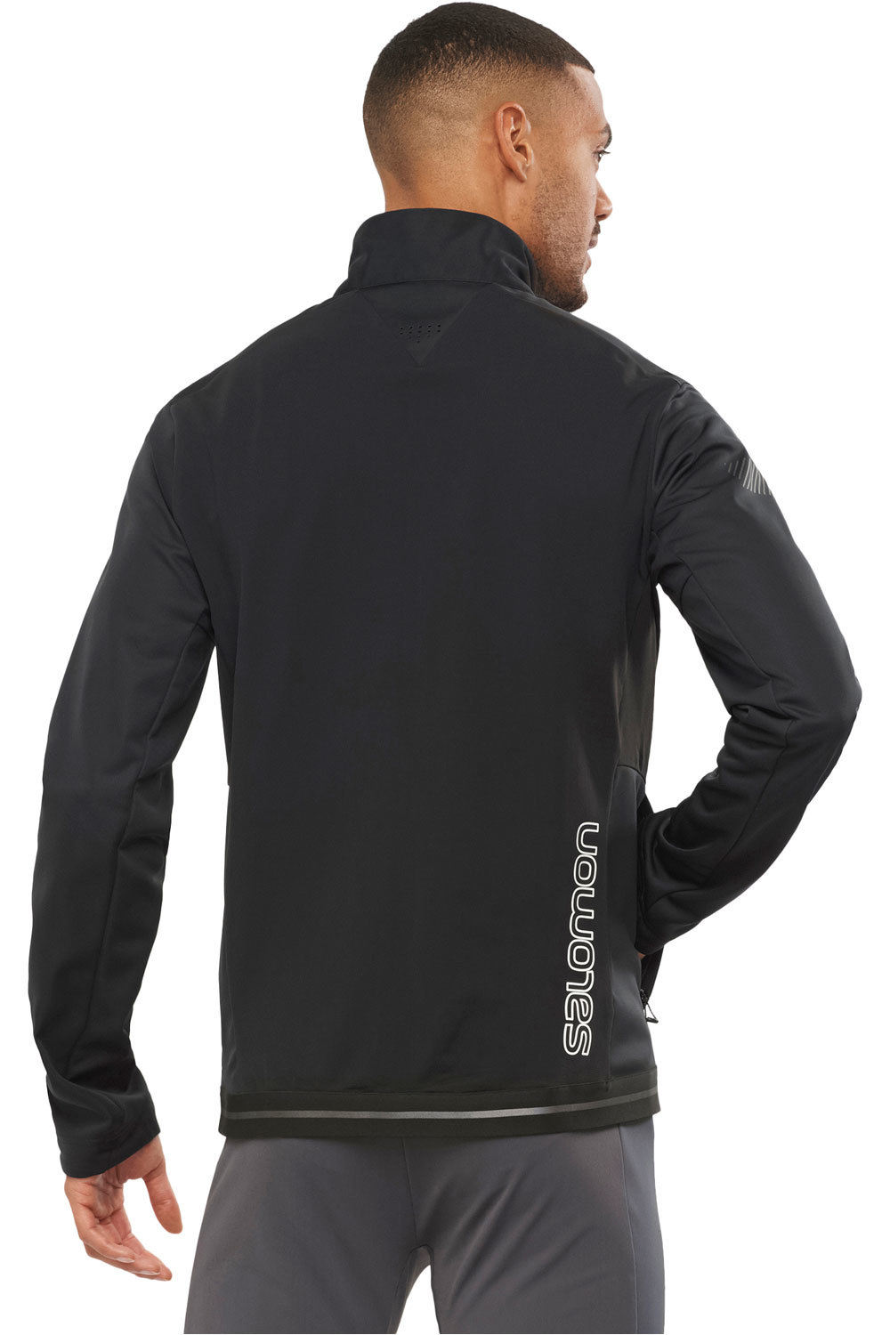 Salomon CHAQUETA TRAIL RUNNING HOMBRE Salomon GTX WS SSHELL JKT M vista trasera Salomon CHAQUETA TRAIL RUNNING HOMBRE Salomon GTX WS SSHELL JKT M vista trasera