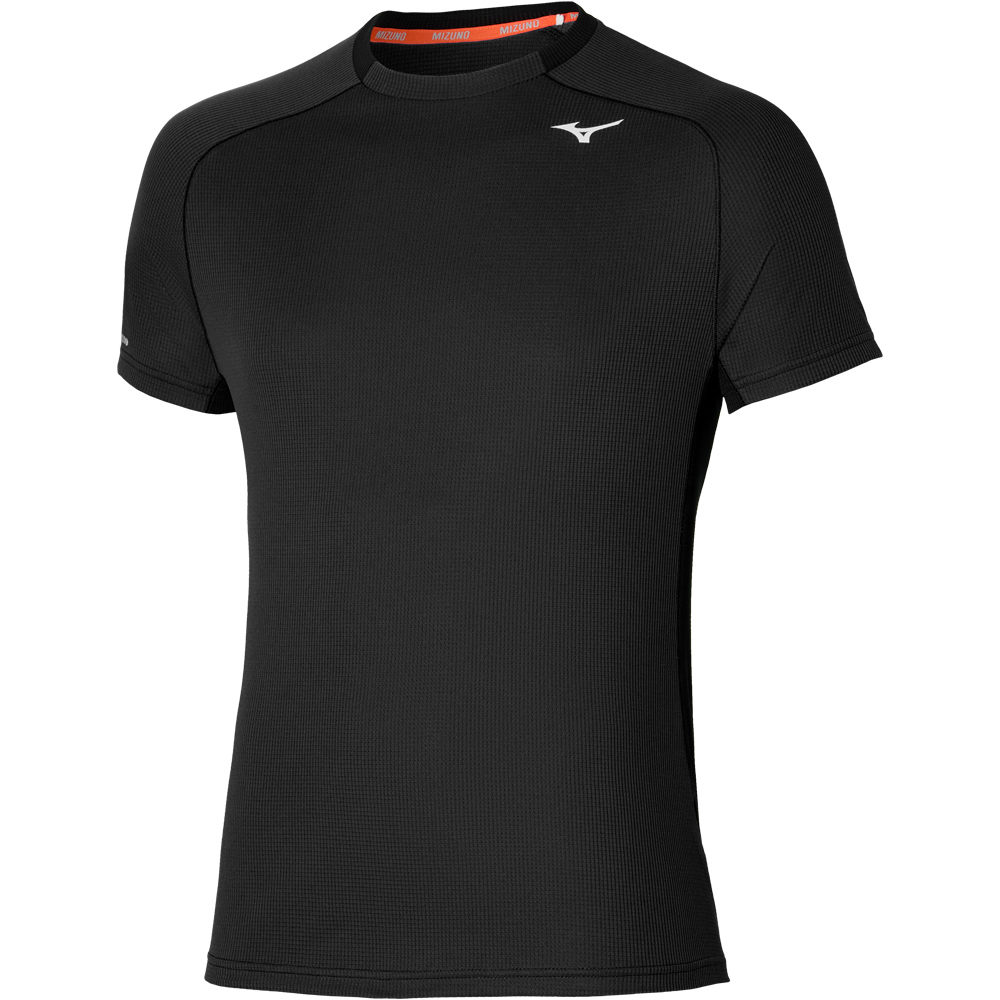 Mizuno camiseta técnica manga corta hombre Mizuno DryAeroFlow Tee vista frontal Mizuno camiseta técnica manga corta hombre Mizuno DryAeroFlow Tee vista frontal