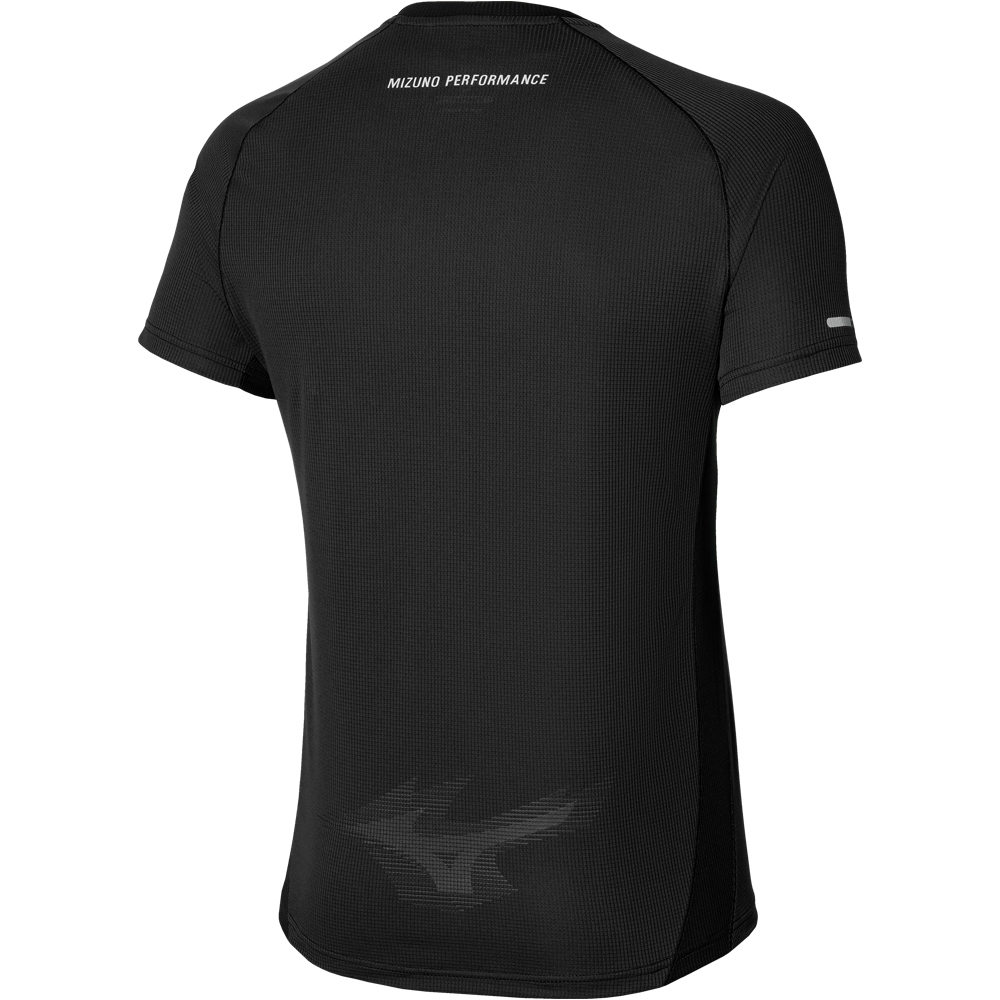 Mizuno camiseta técnica manga corta hombre Mizuno DryAeroFlow Tee vista trasera Mizuno camiseta técnica manga corta hombre Mizuno DryAeroFlow Tee vista trasera