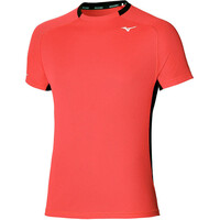 Mizuno camiseta técnica manga corta hombre Mizuno DryAeroFlow Tee vista frontal Mizuno camiseta técnica manga corta hombre Mizuno DryAeroFlow Tee vista frontal