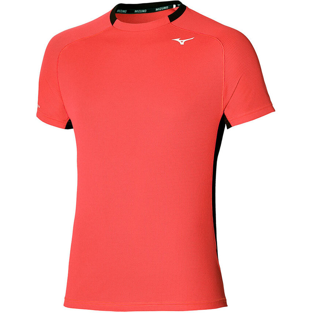 Mizuno camiseta técnica manga corta hombre Mizuno DryAeroFlow Tee vista frontal Mizuno camiseta técnica manga corta hombre Mizuno DryAeroFlow Tee vista frontal