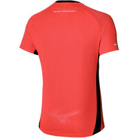 Mizuno camiseta técnica manga corta hombre Mizuno DryAeroFlow Tee vista trasera Mizuno camiseta técnica manga corta hombre Mizuno DryAeroFlow Tee vista trasera