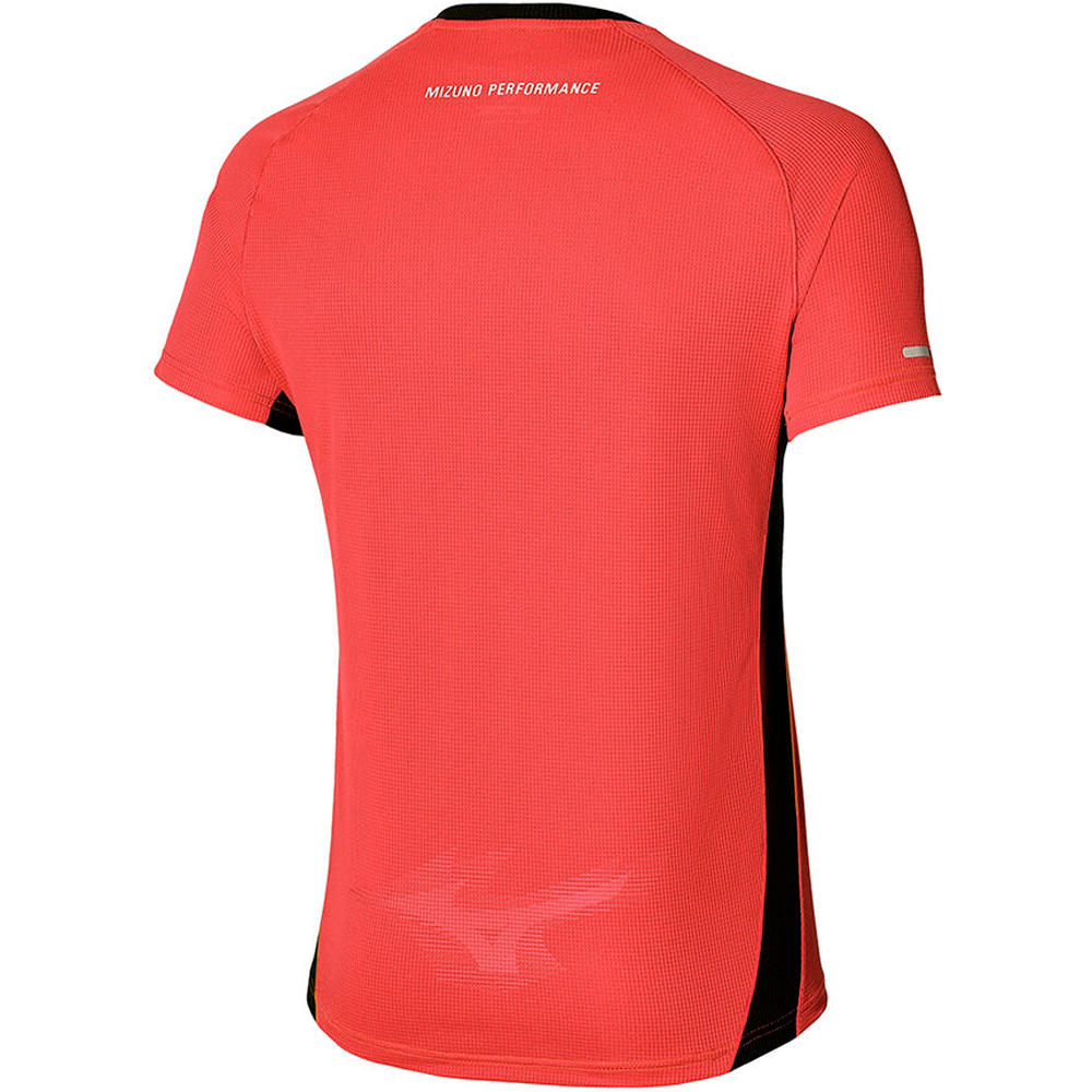 Mizuno camiseta técnica manga corta hombre Mizuno DryAeroFlow Tee vista trasera Mizuno camiseta técnica manga corta hombre Mizuno DryAeroFlow Tee vista trasera