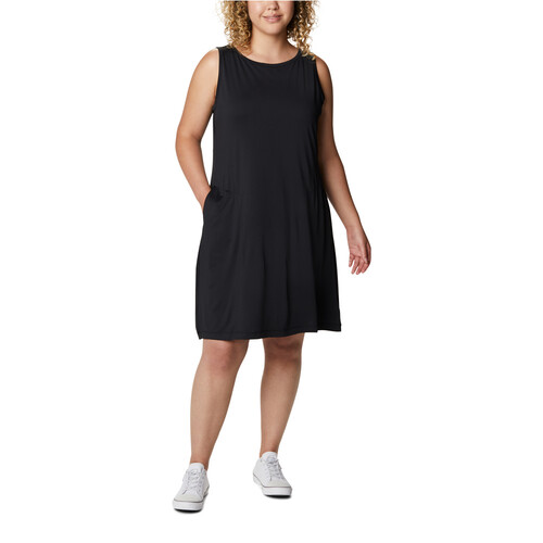 COLUMBIA CHILL RIVER  PRINTED DRESS NE negro