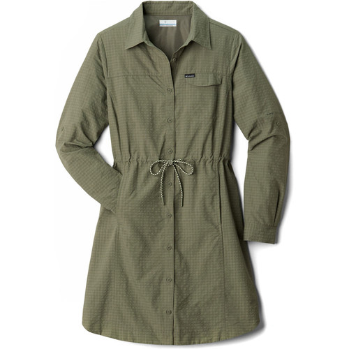 COLUMBIA SILVER RIDGE  NOVELTY DRESS VE verde