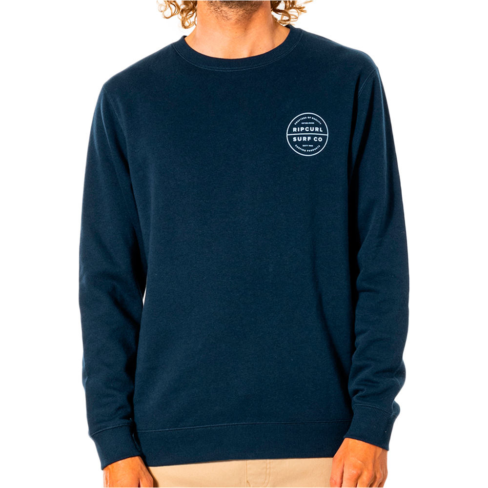 Rip Curl sudadera hombre Rip Curl RE ENTRY CREW vista detalle Rip Curl sudadera hombre Rip Curl RE ENTRY CREW vista detalle