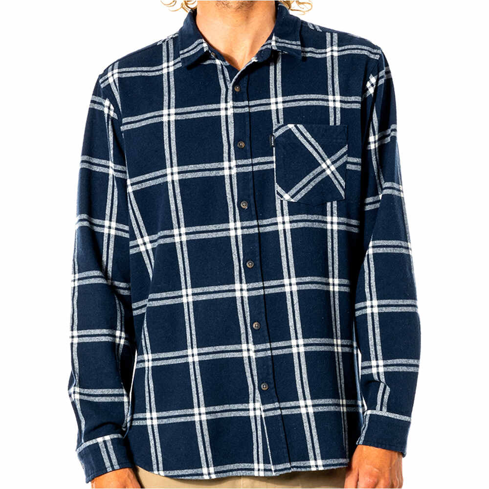 Rip Curl camisa manga larga hombre Rip Curl CHECKED OUT L/S FLANNEL vista detalle Rip Curl camisa manga larga hombre Rip Curl CHECKED OUT L/S FLANNEL vista detalle