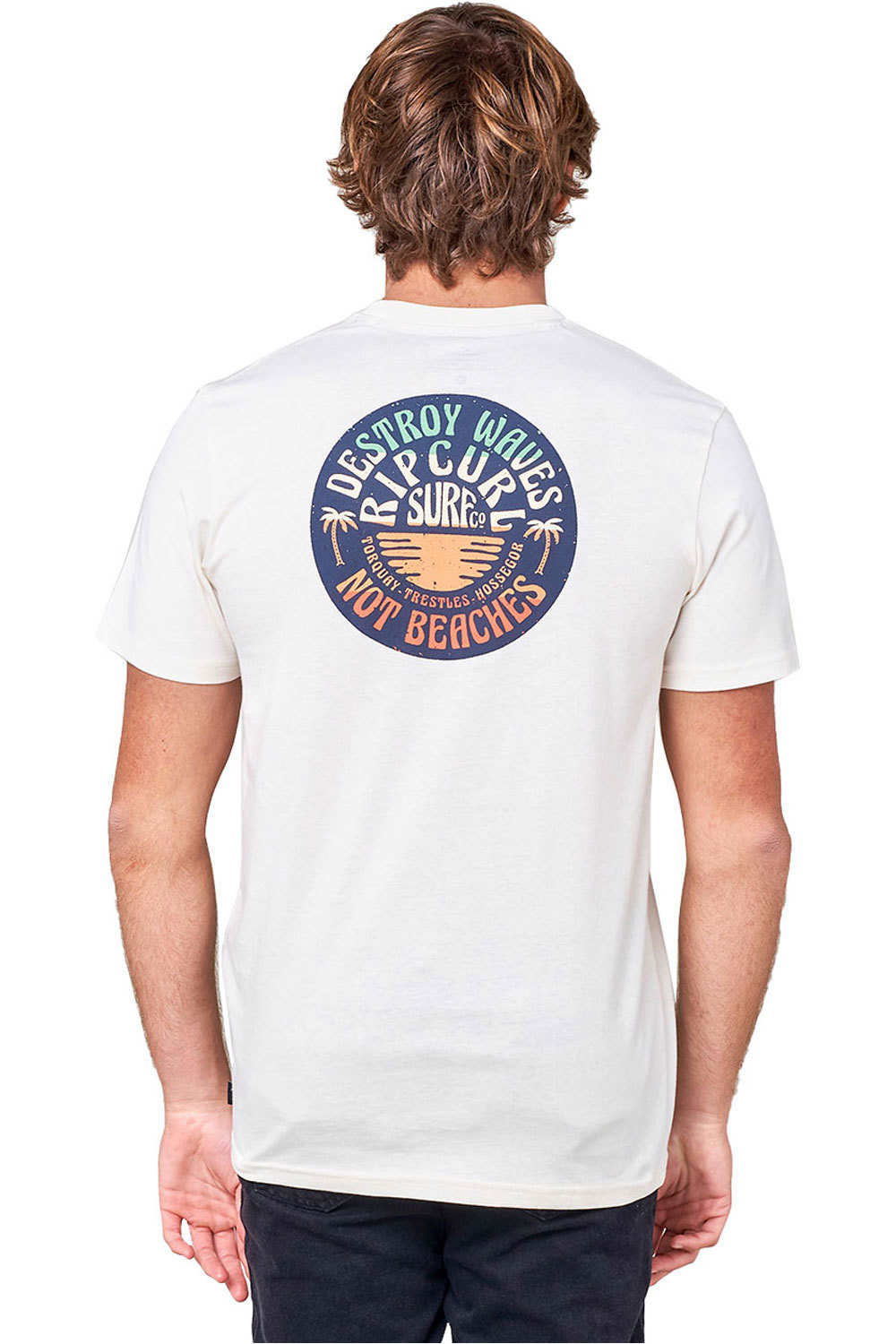 Rip Curl camiseta manga corta hombre Rip Curl DOWN THE LINE SS TEE vista trasera Rip Curl camiseta manga corta hombre Rip Curl DOWN THE LINE SS TEE vista trasera