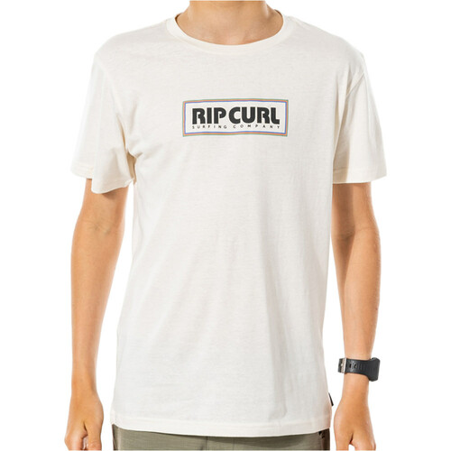 RIP CURL SURF REVIVAL DECAL TEE-BY blanco