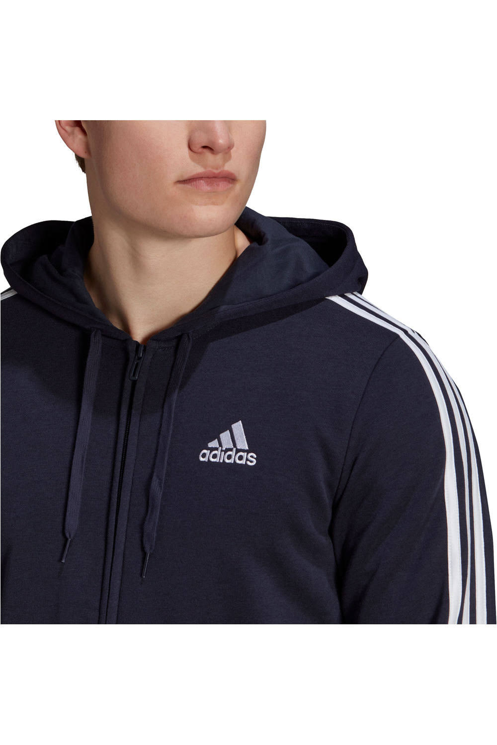 adidas sudadera hombre Adidas M 3S FT FZ HD vista detalle adidas sudadera hombre Adidas M 3S FT FZ HD vista detalle