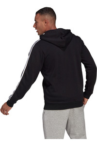 adidas sudadera hombre Adidas M 3S FL FZ HD vista trasera adidas sudadera hombre Adidas M 3S FL FZ HD vista trasera