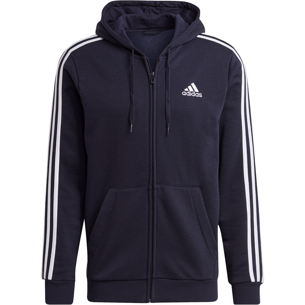adidas sudadera hombre Adidas M 3S FL FZ HD vista frontal adidas sudadera hombre Adidas M 3S FL FZ HD vista frontal
