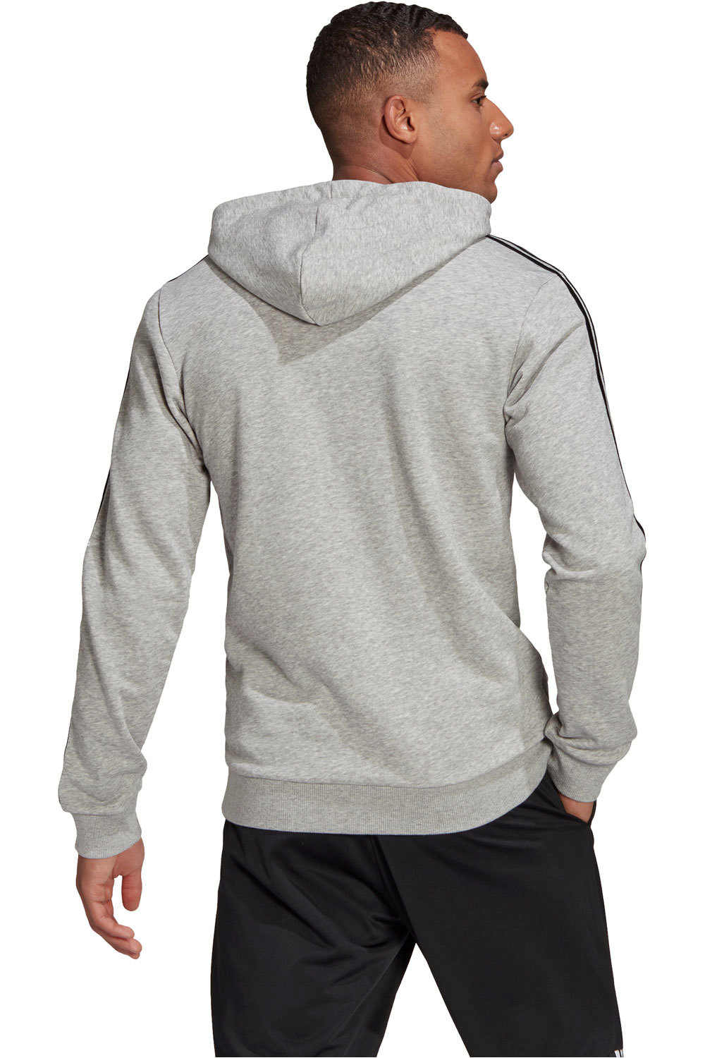 adidas sudadera hombre Adidas M 3S FT HD vista trasera adidas sudadera hombre Adidas M 3S FT HD vista trasera