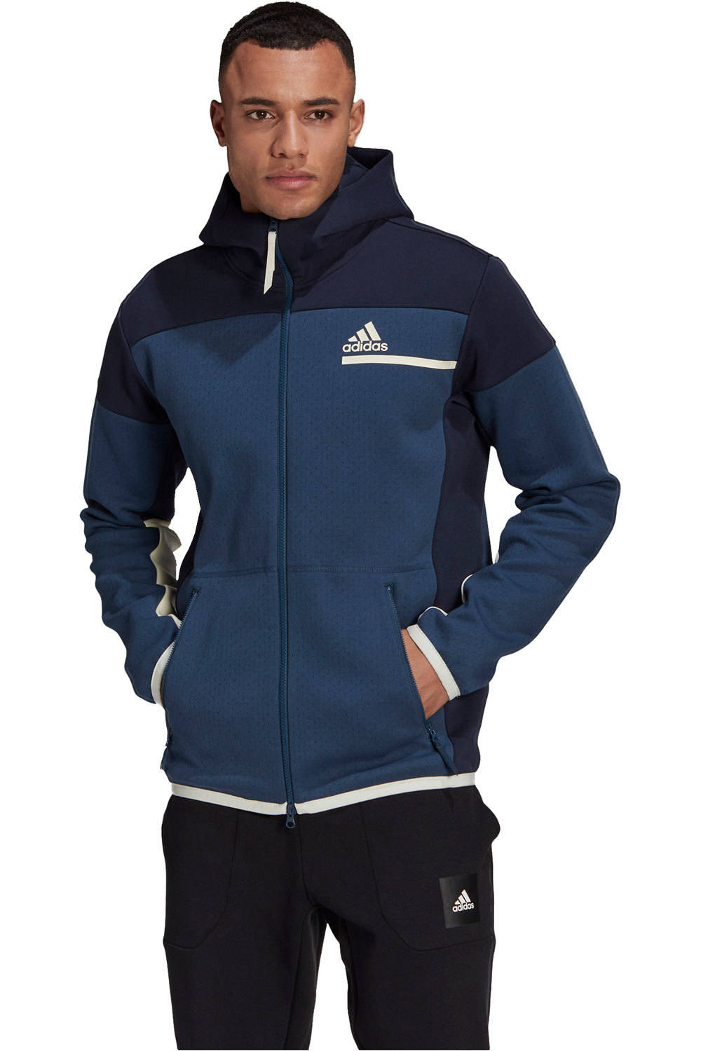 adidas sudadera hombre Adidas ZNE FZ vista frontal adidas sudadera hombre Adidas ZNE FZ vista frontal