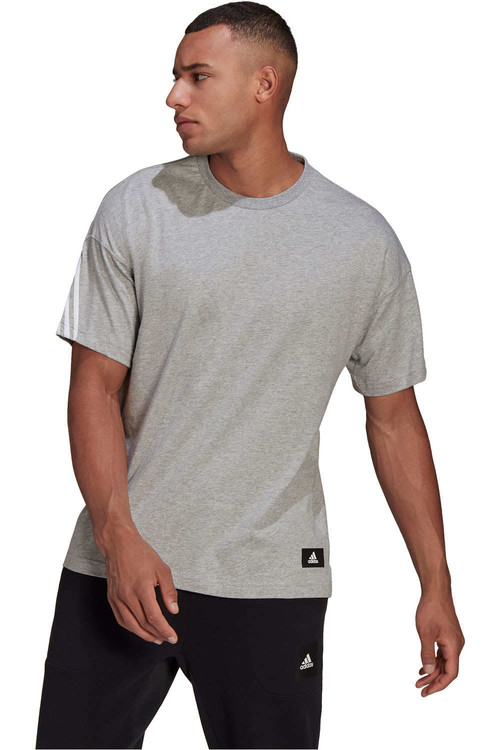 ADIDAS M FI TEE 3S A gris