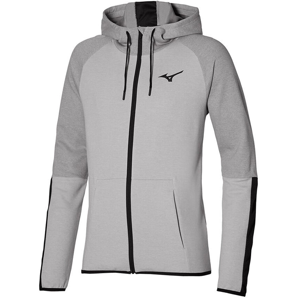 Mizuno sudadera hombre Mizuno Athletic Zip Hoody vista frontal Mizuno sudadera hombre Mizuno Athletic Zip Hoody vista frontal