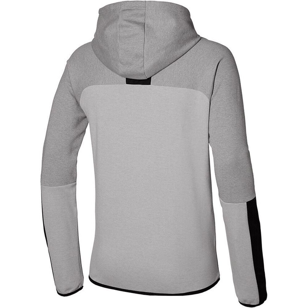 Mizuno sudadera hombre Mizuno Athletic Zip Hoody vista trasera Mizuno sudadera hombre Mizuno Athletic Zip Hoody vista trasera