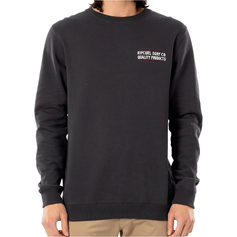 Rip Curl sudadera hombre Rip Curl GARAGE CREW vista detalle Rip Curl sudadera hombre Rip Curl GARAGE CREW vista detalle