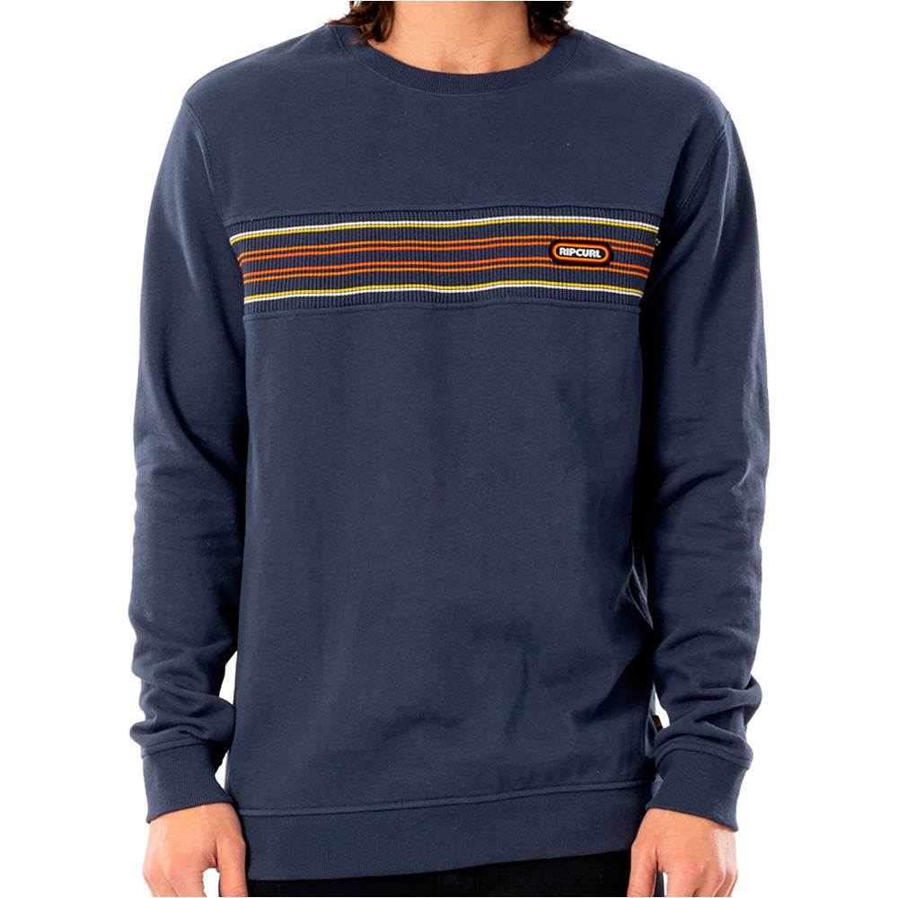 Rip Curl sudadera hombre Rip Curl SURF REVIVAL STRIPE  CREW vista detalle Rip Curl sudadera hombre Rip Curl SURF REVIVAL STRIPE  CREW vista detalle