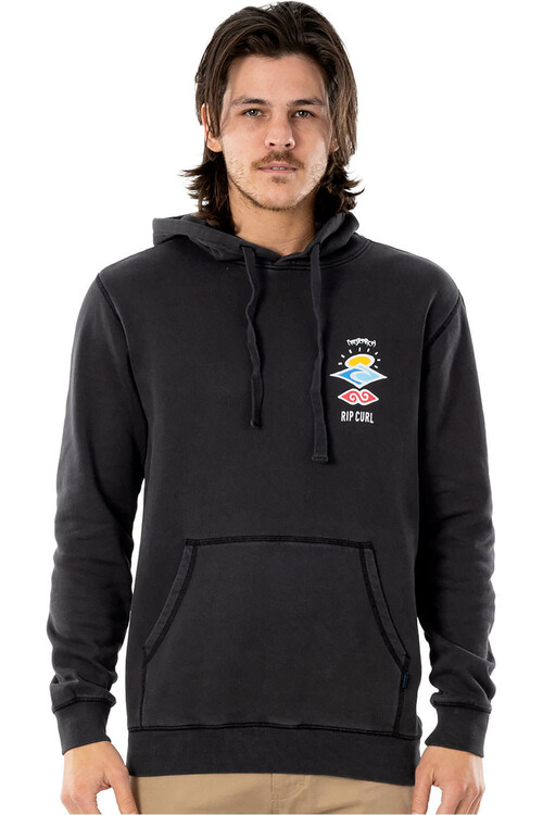 RIP CURL SEARCH ICON HOOD negro