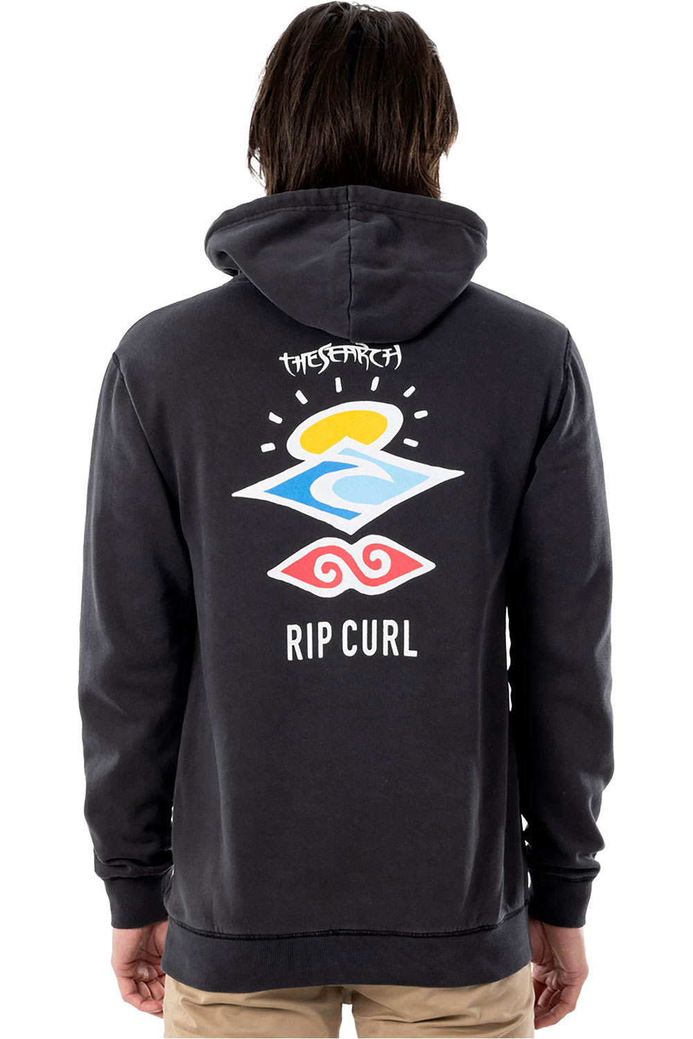 Rip Curl sudadera hombre Rip Curl SEARCH ICON HOOD vista trasera Rip Curl sudadera hombre Rip Curl SEARCH ICON HOOD vista trasera