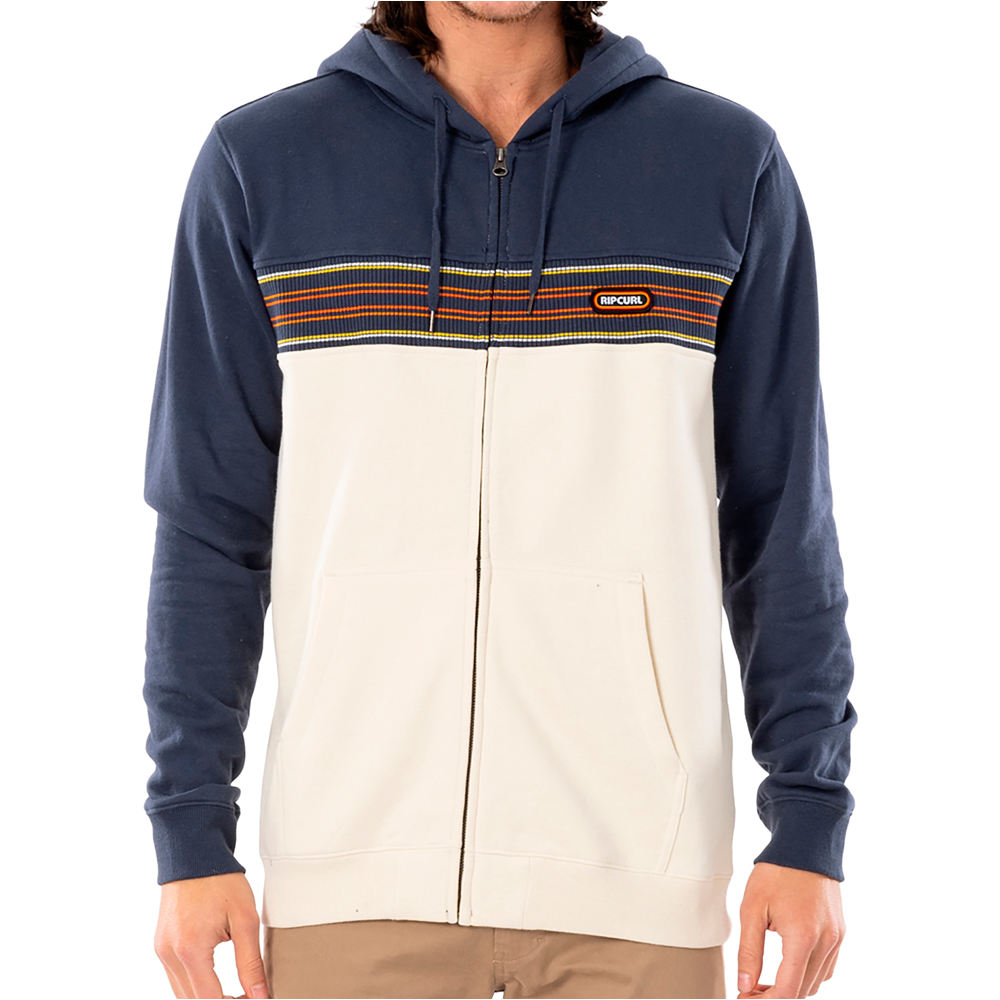 Rip Curl sudadera hombre Rip Curl SURF REVIVAL Z/T HOOD vista frontal Rip Curl sudadera hombre Rip Curl SURF REVIVAL Z/T HOOD vista frontal