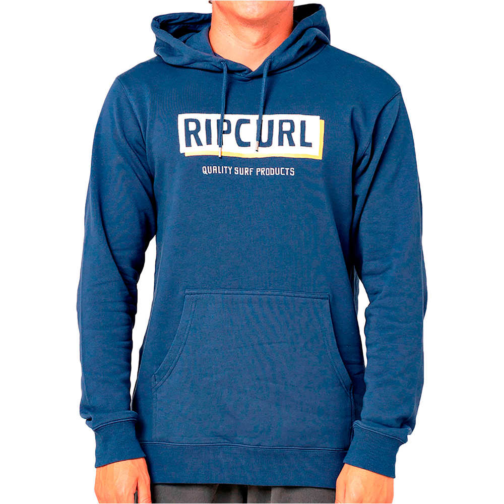Rip Curl sudadera hombre Rip Curl BOXED HOODED POP OVER vista detalle Rip Curl sudadera hombre Rip Curl BOXED HOODED POP OVER vista detalle