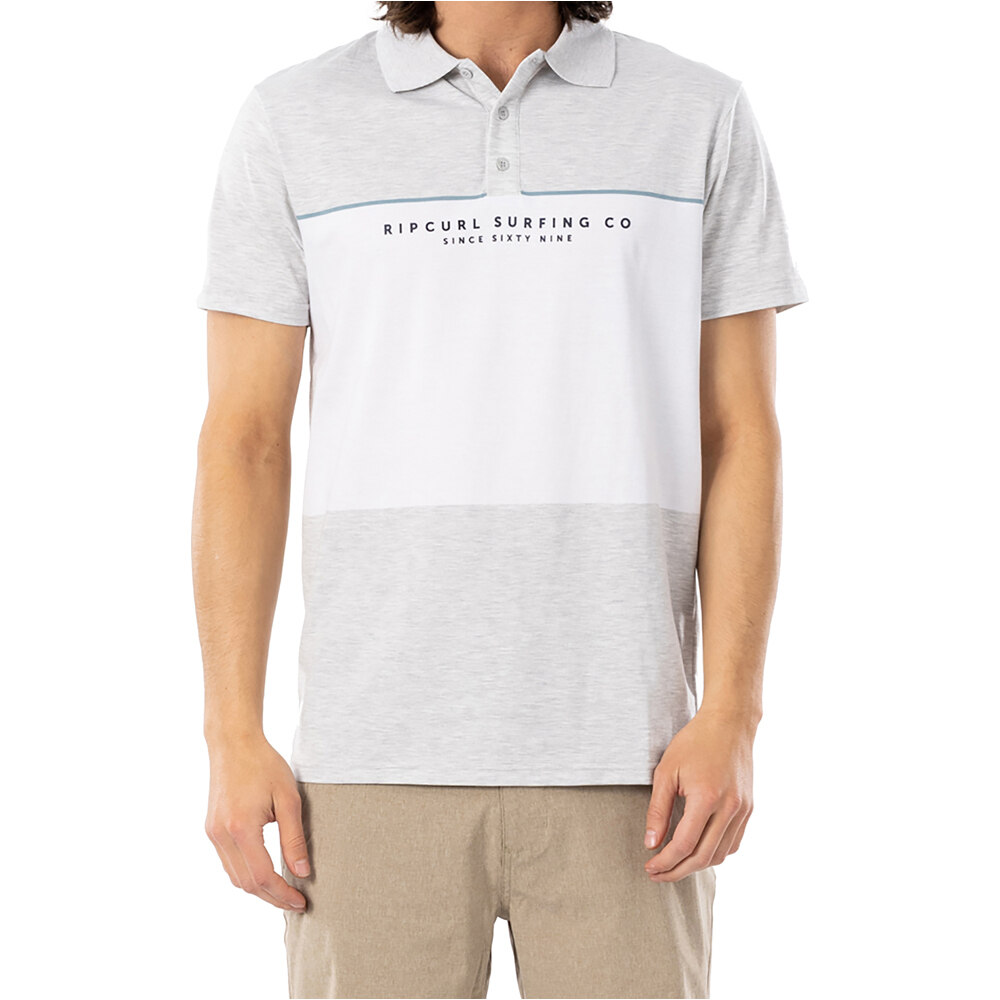 Rip Curl polo manga corta hombre Rip Curl SECTIONS VAPORCOOL POLO vista frontal Rip Curl polo manga corta hombre Rip Curl SECTIONS VAPORCOOL POLO vista frontal