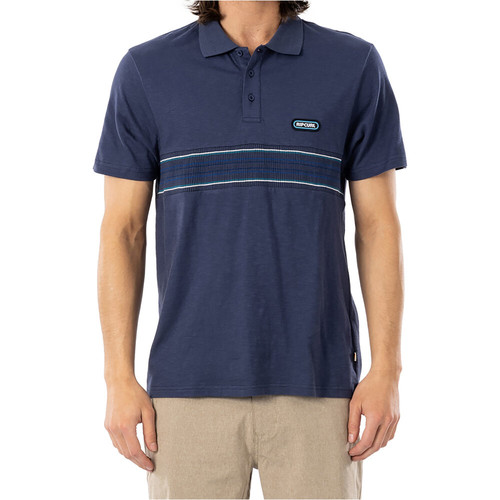RIP CURL SURF REVIVAL STRIPE POLO MN azul