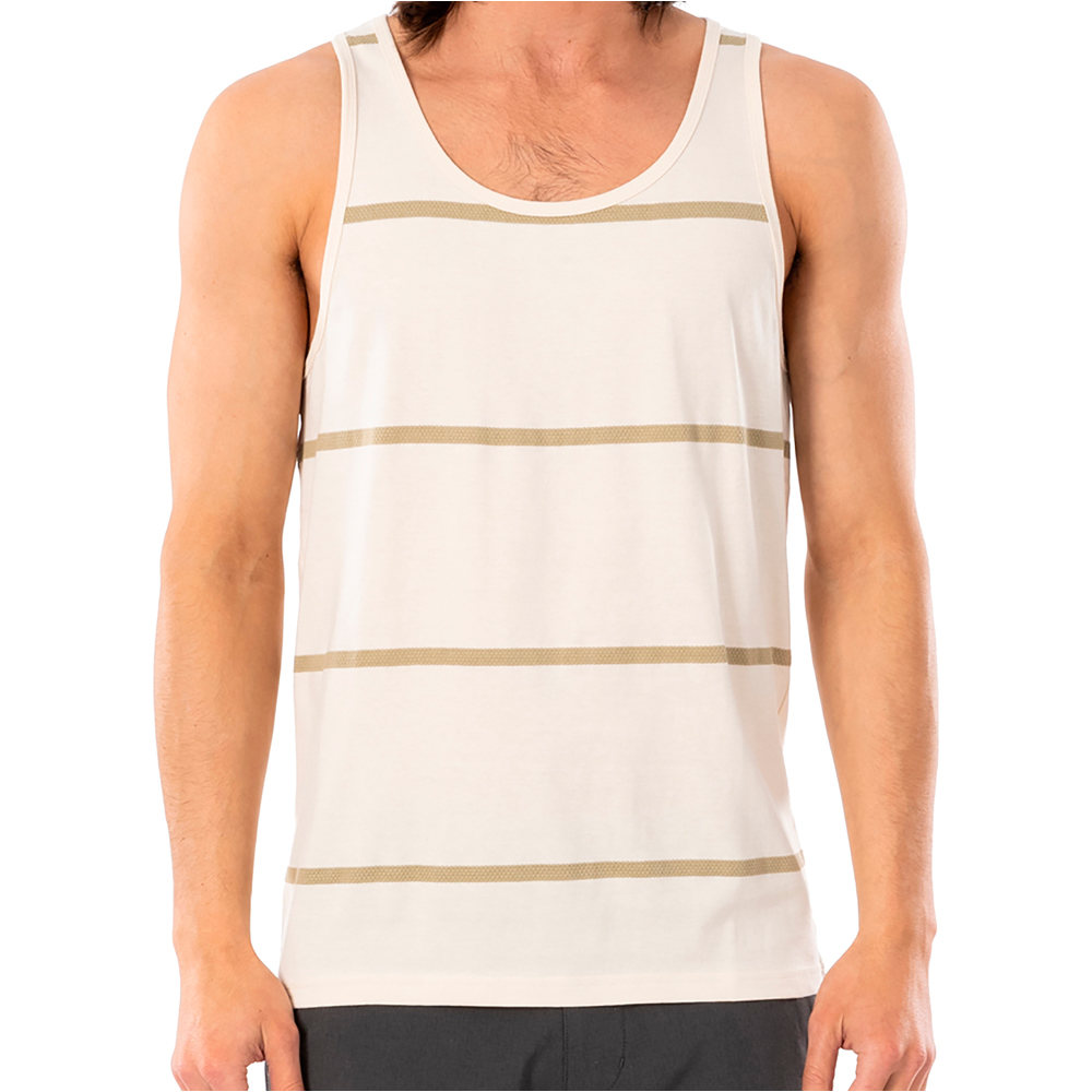 Rip Curl camiseta tirantes hombre Rip Curl SWC SUNDOWN STRIPE TANK vista frontal Rip Curl camiseta tirantes hombre Rip Curl SWC SUNDOWN STRIPE TANK vista frontal