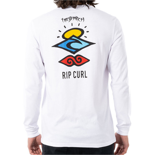 RIP CURL SEARCH ESSENTIAL L/S TEE blanco