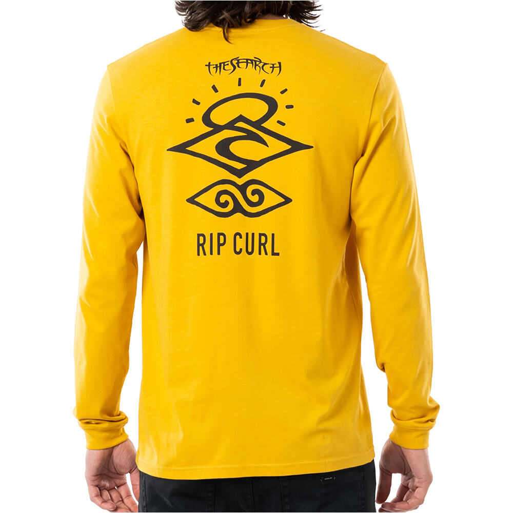 Rip Curl camiseta manga larga hombre Rip Curl SEARCH ESSENTIAL L/S TEE vista trasera Rip Curl camiseta manga larga hombre Rip Curl SEARCH ESSENTIAL L/S TEE vista trasera