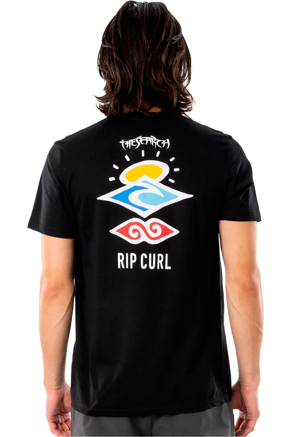 Rip Curl camiseta manga corta hombre Rip Curl SEARCH ESSENTIAL TEE vista trasera Rip Curl camiseta manga corta hombre Rip Curl SEARCH ESSENTIAL TEE vista trasera