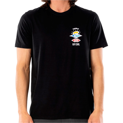 RIP CURL SEARCH ESSENTIAL TEE negro
