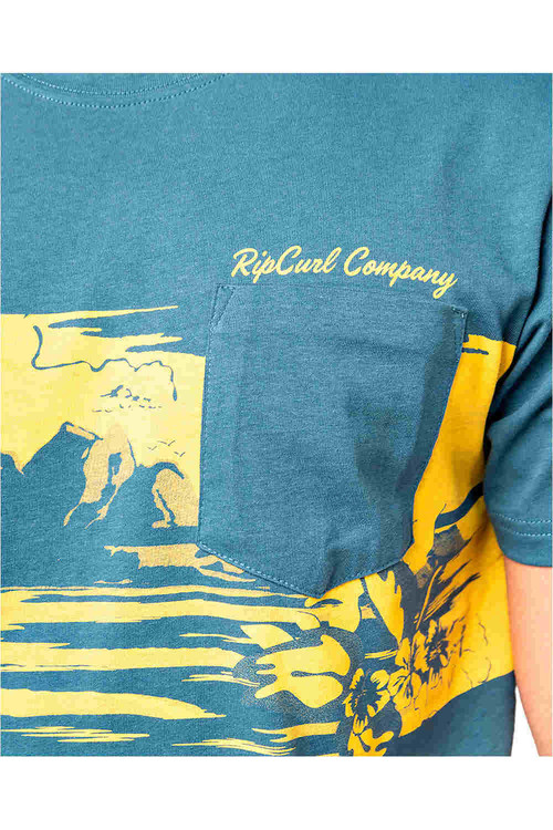 RIP CURL BUSY SESSION TEE azul
