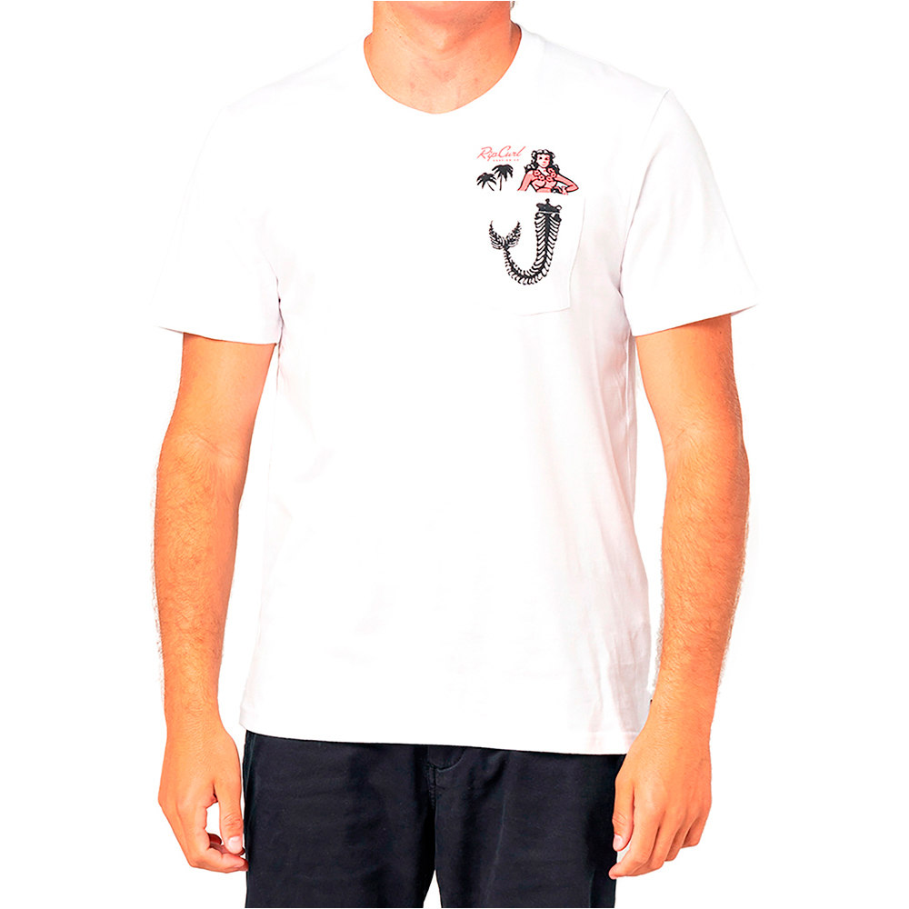Rip Curl camiseta manga corta hombre Rip Curl IN DA POCKET TEE vista trasera Rip Curl camiseta manga corta hombre Rip Curl IN DA POCKET TEE vista trasera