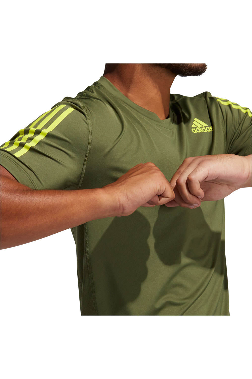 adidas camiseta fitness hombre Adidas TF SS FTD 3S VE vista detalle adidas camiseta fitness hombre Adidas TF SS FTD 3S VE vista detalle