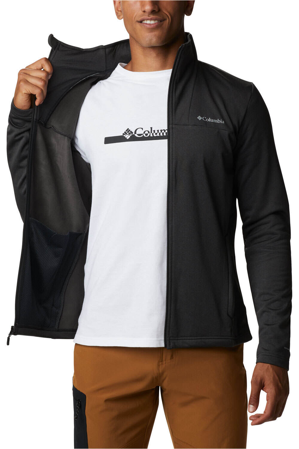 Columbia forro polar hombre Columbia Maxtrail Midlayer Fleece II vista trasera Columbia forro polar hombre Columbia Maxtrail Midlayer Fleece II vista trasera