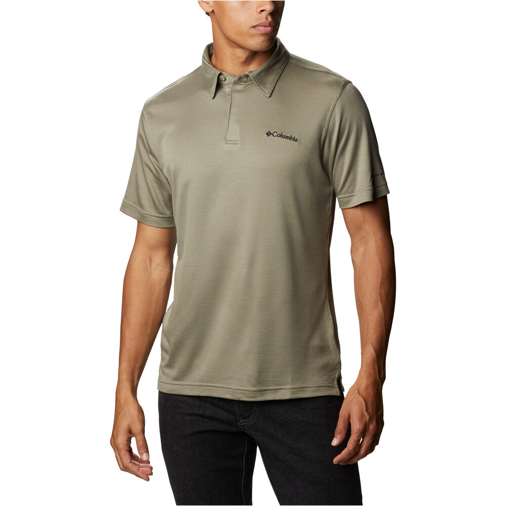 Columbia camiseta montaña manga corta hombre Columbia Sun Ridge Polo II VE vista trasera Columbia camiseta montaña manga corta hombre Columbia Sun Ridge Polo II VE vista trasera