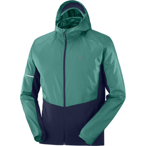 SALOMON AGILE FZ HOODIE M verde