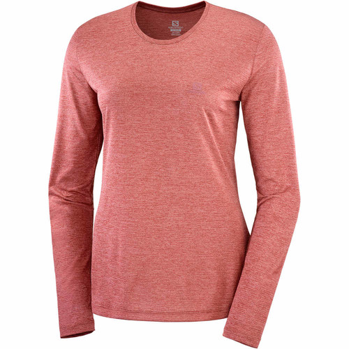 SALOMON AGILE LS TEE W RS rosa