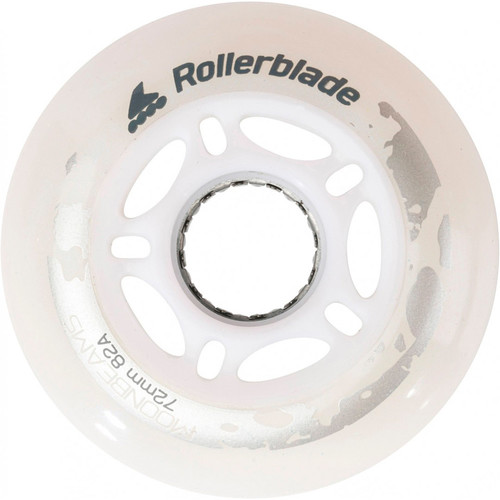 ROLLERBLADE RUEDAS MOONBEAMS LED WH.72/82A (4PCS) blanco