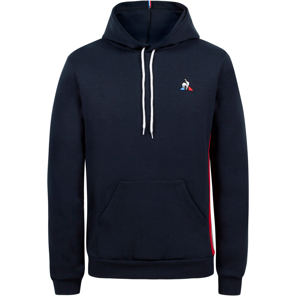 Le Coq Sportif sudadera hombre Le Coq Sportif TRI Hoody N1 M vista frontal Le Coq Sportif sudadera hombre Le Coq Sportif TRI Hoody N1 M vista frontal
