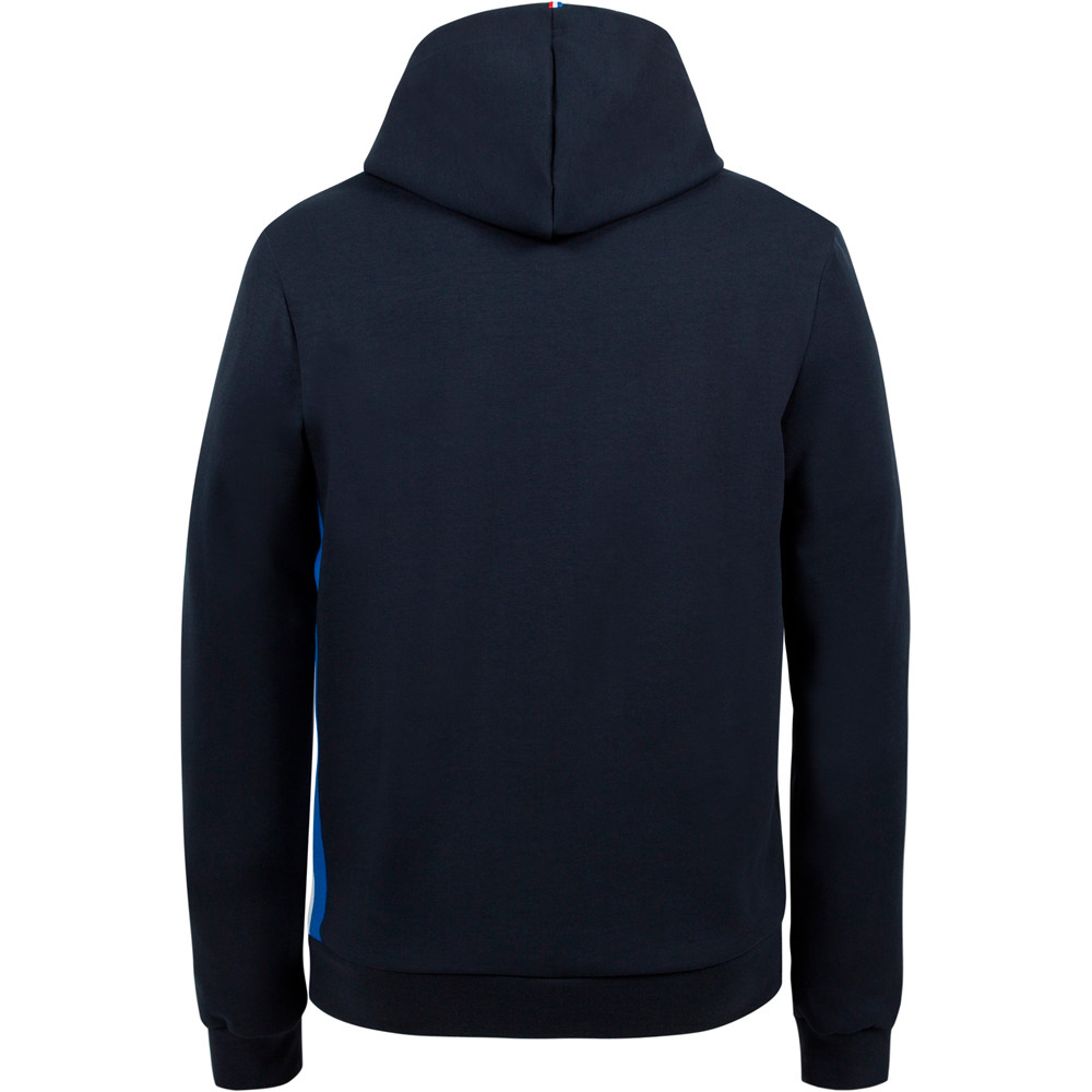 Le Coq Sportif sudadera hombre Le Coq Sportif TRI Hoody N1 M vista trasera Le Coq Sportif sudadera hombre Le Coq Sportif TRI Hoody N1 M vista trasera