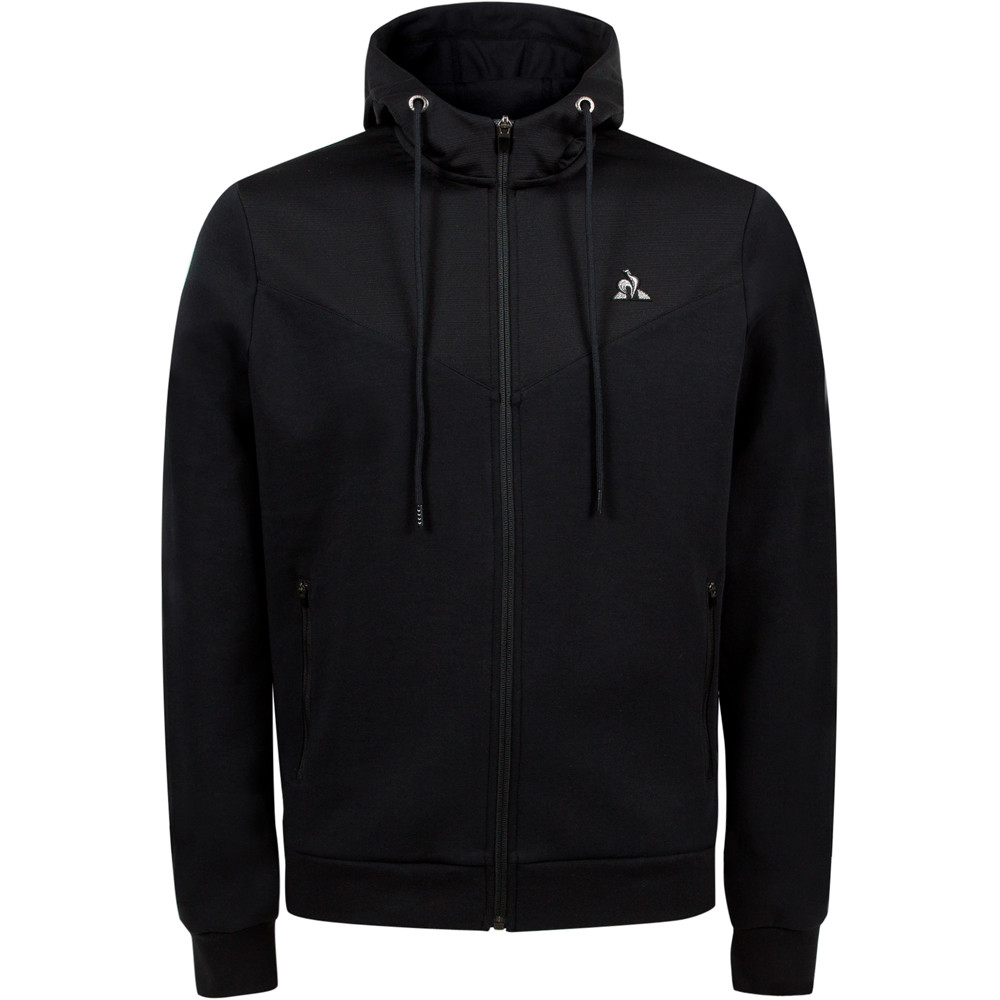 Le Coq Sportif sudadera hombre Le Coq Sportif TECH FZ Hoody N1 M vista frontal Le Coq Sportif sudadera hombre Le Coq Sportif TECH FZ Hoody N1 M vista frontal