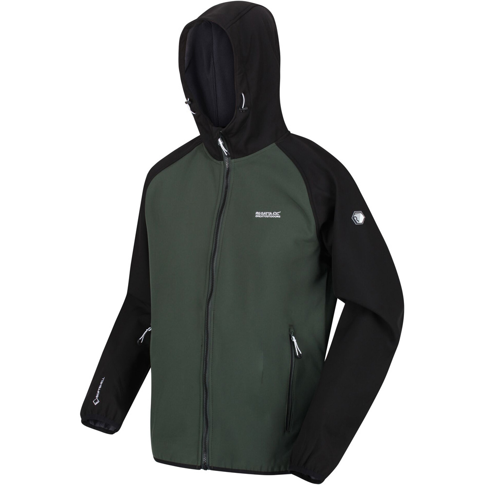 Regatta chaqueta softshell hombre Regatta Arec II vista detalle Regatta chaqueta softshell hombre Regatta Arec II vista detalle