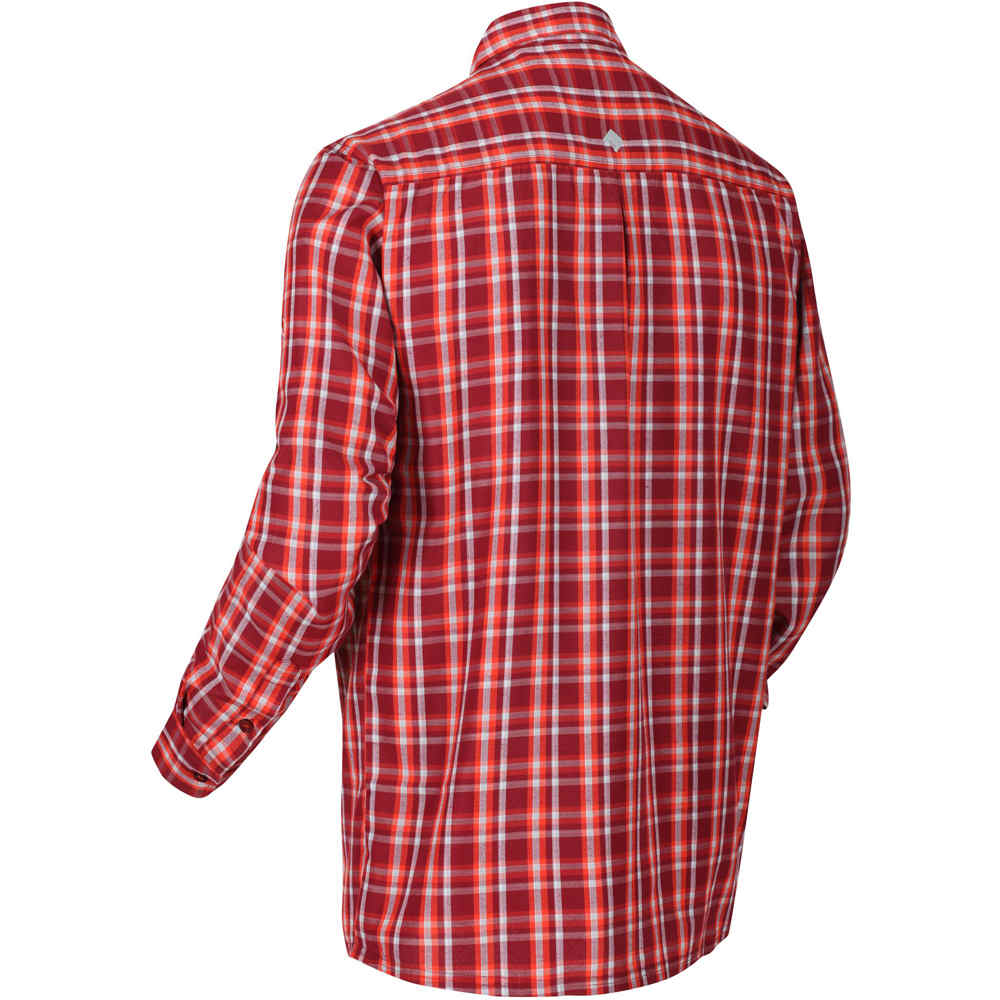 Regatta camisa montaña manga larga hombre Regatta Mindano L/S III vista trasera Regatta camisa montaña manga larga hombre Regatta Mindano L/S III vista trasera