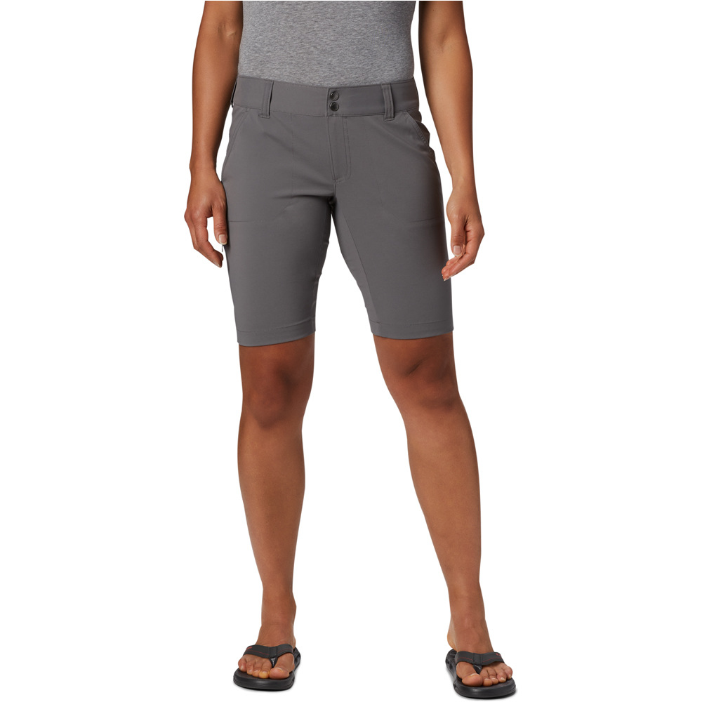 Columbia pantalón corto montaña mujer Columbia Saturday Trail Long Short GR vista detalle Columbia pantalón corto montaña mujer Columbia Saturday Trail Long Short GR vista detalle