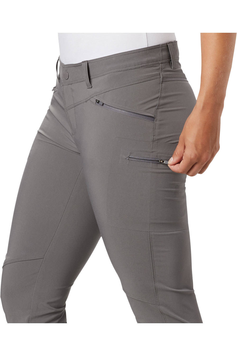 Columbia pantalón montaña mujer Columbia Peak to Point  Pant GR vista frontal Columbia pantalón montaña mujer Columbia Peak to Point  Pant GR vista frontal